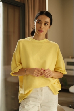 "KILIYA" WOMEN'S T-SHIRT IN YELLOW COLOR