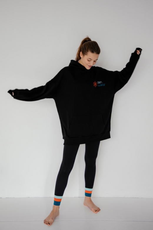 "МЕРСІН" ЖІНОЧИЙ ХУДІ ЧОРНОГО КОЛЬОРУ