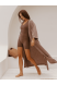 "OKINAWA" WOMEN'S KIMONO IN CAPPUCCINO COLOR