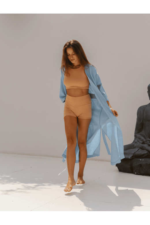 "OKINAWA" WOMEN'S BLUE KIMONO