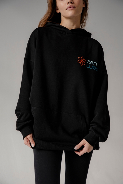 "МЕРСІН" ЖІНОЧИЙ ХУДІ ЧОРНОГО КОЛЬОРУ