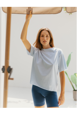 "NEW YORK" STRIPED COTTON WOMEN'S T-SHIRT