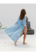 "OKINAWA" WOMEN'S BLUE KIMONO