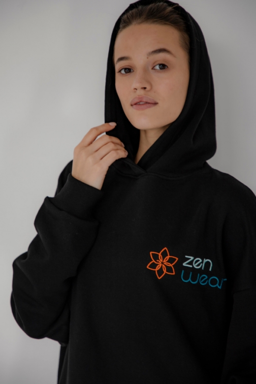 "МЕРСІН" ЖІНОЧИЙ ХУДІ ЧОРНОГО КОЛЬОРУ