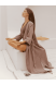 "OKINAWA" WOMEN'S KIMONO IN CAPPUCCINO COLOR
