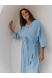 "OKINAWA" WOMEN'S BLUE KIMONO