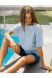 "NEW YORK" STRIPED COTTON WOMEN'S T-SHIRT