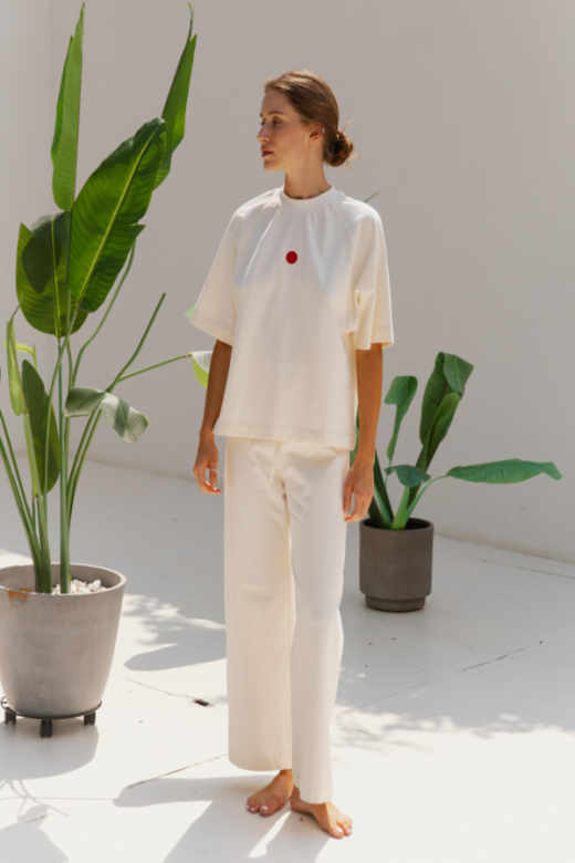 "TOKYO" WOMEN'S MILK-COLORED SUIT